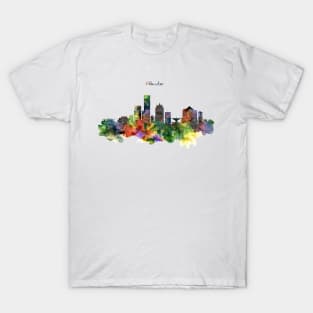 Watercolor Painting - Milwaukee Skyline T-Shirt